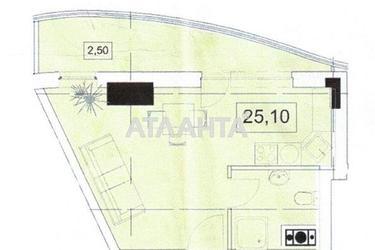 1-кімнатна квартира за адресою вул. Аркадійське плато (площа 27,6 м²) - Atlanta.ua - фото 10