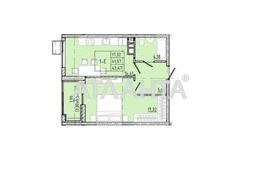 1-room apartment apartment by the address st. Franko Ivana (area 43,5 m²) - Atlanta.ua - photo 6