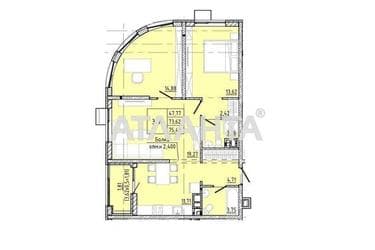 3-rooms apartment apartment by the address st. Franko Ivana (area 75,4 m²) - Atlanta.ua - photo 6