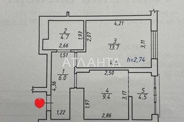 1-кімнатна квартира за адресою Шевченка Т. Вул. (площа 40 м²) - Atlanta.ua - фото 38