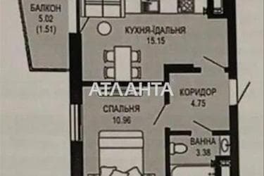 1-кімнатна квартира за адресою Щурата В. Вул. (площа 35,8 м²) - Atlanta.ua - фото 14