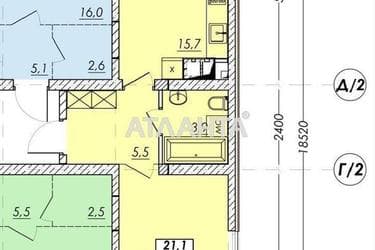 1-кімнатна квартира за адресою вул. Прохорівська (площа 51,6 м²) - Atlanta.ua - фото 15