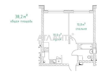 1-кімнатна квартира за адресою вул. Філатова ак. (площа 38,2 м²) - Atlanta.ua - фото 15
