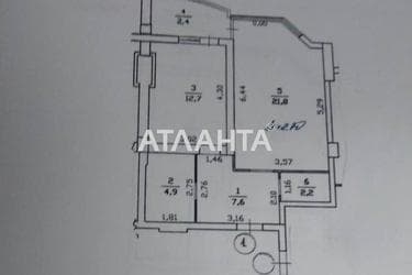 1-комнатная квартира по адресу Черво́ной Кали́ны пр. (площадь 52 м²) - Atlanta.ua - фото 12