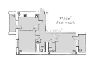 2-кімнатна квартира за адресою вул. Руставелі Шота (площа 77,6 м²) - Atlanta.ua - фото 16
