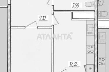 1-кімнатна квартира за адресою вул. Краснова (площа 41,9 м²) - Atlanta.ua - фото 8