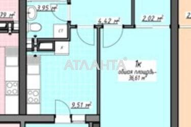 1-room apartment apartment by the address st. Glushko ak pr Dimitrova pr (area 36,6 m²) - Atlanta.ua - photo 11