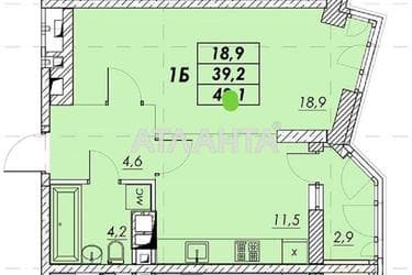 1-room apartment apartment by the address st. Prokhorovskaya Khvorostina (area 41,3 m²) - Atlanta.ua - photo 16