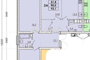 3-комнатная квартира по адресу ул. Прохоровская (площадь 92,3 м²) - Atlanta.ua - фото 9