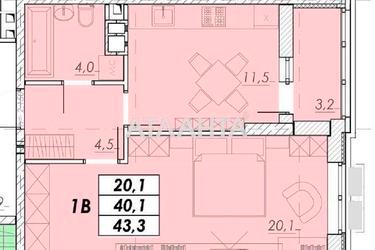 1-кімнатна квартира за адресою вул. Прохорівська (площа 43,3 м²) - Atlanta.ua - фото 8