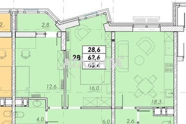 2-кімнатна квартира за адресою вул. Прохорівська (площа 65,4 м²) - Atlanta.ua - фото 12
