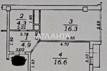 1-room apartment apartment by the address st. Zhemchuzhnaya (area 42,4 m²) - Atlanta.ua - photo 24