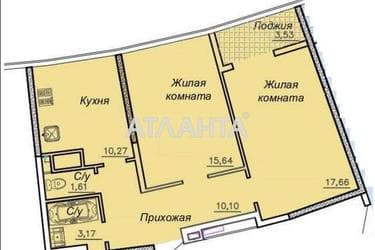 2-комнатная квартира по адресу ул. Каманина (площадь 60 м²) - Atlanta.ua - фото 11