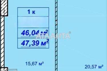 1-комнатная квартира по адресу ул. Посмитного (площадь 47,9 м²) - Atlanta.ua - фото 12