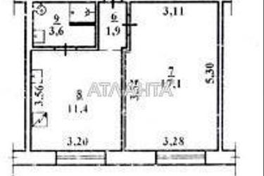 1-комнатная квартира по адресу ул. Чернышевского (площадь 34 м²) - Atlanta.ua - фото 18