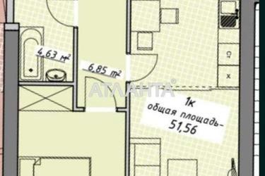 1-комнатная квартира по адресу Курортный пер. (площадь 52 м²) - Atlanta.ua - фото 11