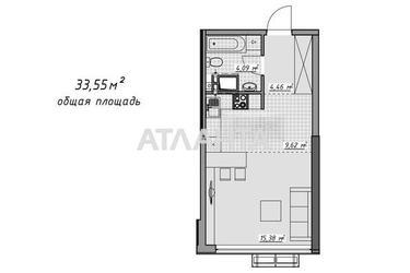 1-комнатная квартира по адресу Курортный пер. (площадь 33,6 м²) - Atlanta.ua - фото 15
