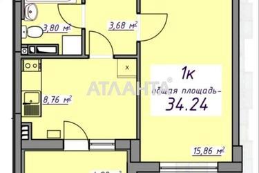 1-комнатная квартира по адресу ул. Проездная (площадь 34,2 м²) - Atlanta.ua - фото 18