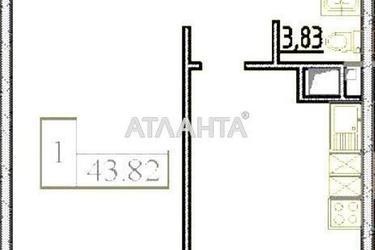 1-комнатная квартира по адресу ул. Жемчужная (площадь 43,8 м²) - Atlanta.ua - фото 30
