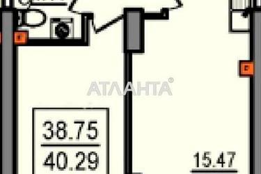 1-комнатная квартира по адресу ул. Дача Ковалевского (площадь 40 м²) - Atlanta.ua - фото 17