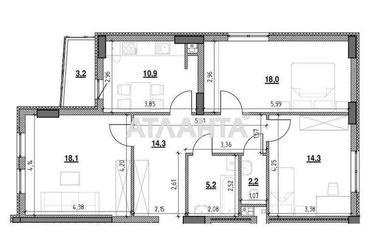 3-rooms apartment apartment by the address st. Mazepy I getm ul (area 86,2 m²) - Atlanta.ua - photo 8