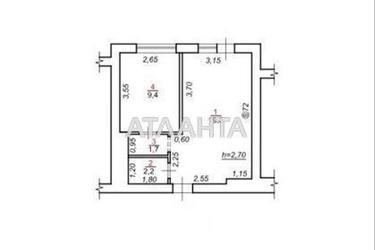 1-комнатная квартира по адресу Грушевского пер. (площадь 38 м²) - Atlanta.ua - фото 41