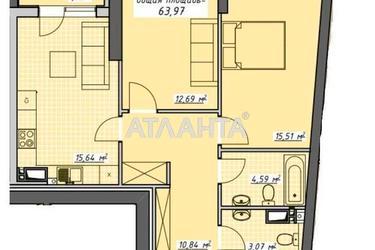 2-кімнатна квартира за адресою Курортний пров. (площа 64 м²) - Atlanta.ua - фото 40