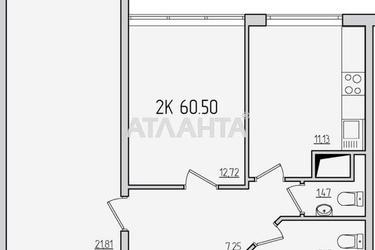 2-rooms apartment apartment by the address st. Zhemchuzhnaya (area 61 m²) - Atlanta.ua - photo 9