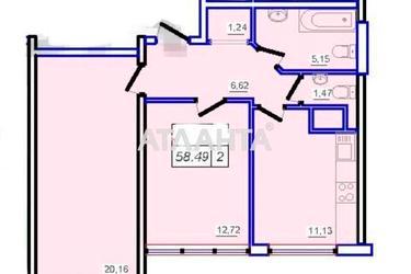 2-кімнатна квартира за адресою вул. Перлинна (площа 59 м²) - Atlanta.ua - фото 14