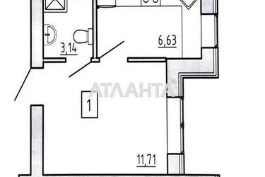 1-кімнатна квартира за адресою вул. Спрейсу (площа 22,6 м²) - Atlanta.ua - фото 14