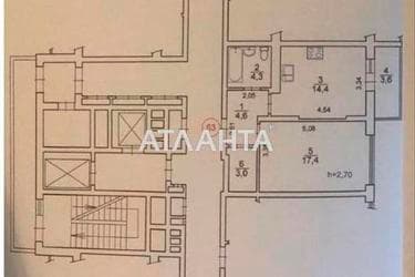 1-комнатная квартира по адресу ул. Багговутовская (площадь 47,3 м²) - Atlanta.ua - фото 24