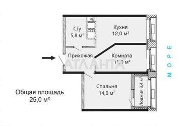 2-комнатная квартира по адресу ул. Толбухина (площадь 52 м²) - Atlanta.ua - фото 21