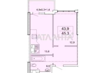 1-room apartment apartment by the address st. Topolinnyy per (area 45 m²) - Atlanta.ua - photo 8