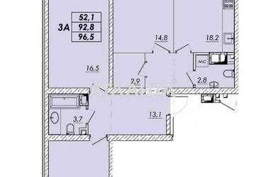 3-комнатная квартира по адресу ул. Прохоровская (площадь 96,5 м²) - Atlanta.ua - фото 28