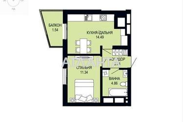 1-кімнатна квартира за адресою Щурата В. Вул. (площа 36,1 м²) - Atlanta.ua - фото 28