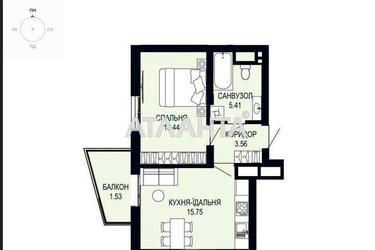 1-кімнатна квартира за адресою Щурата В. Вул. (площа 39,7 м²) - Atlanta.ua - фото 30