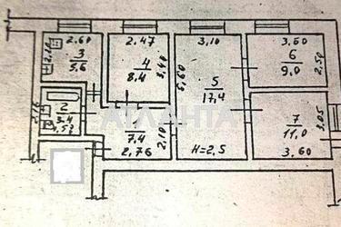 4+-rooms apartment apartment by the address st. Geroev Krut Tereshkovoy (area 63 m²) - Atlanta.ua - photo 21