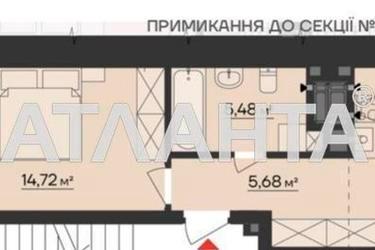 1-room apartment apartment by the address st. Mizyuna Grigoriya (area 45 m²) - Atlanta.ua - photo 9