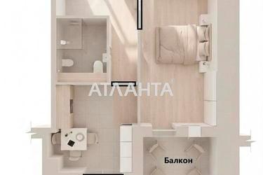 1-room apartment apartment by the address st. Zhemchuzhnaya (area 39,5 m²) - Atlanta.ua - photo 26