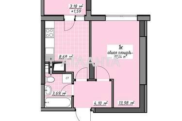 1-room apartment apartment by the address st. Glushko ak pr Dimitrova pr (area 32,0 m²) - Atlanta.ua - photo 15