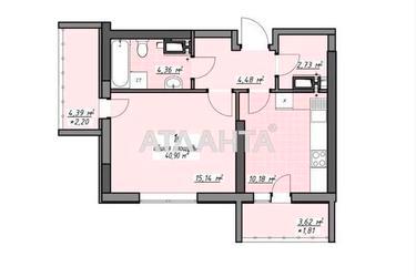 1-room apartment apartment by the address st. Glushko ak pr Dimitrova pr (area 40,9 m²) - Atlanta.ua - photo 27