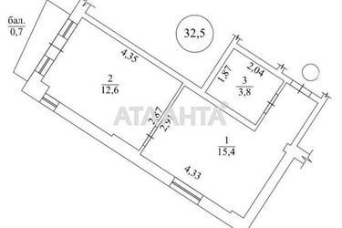 1-кімнатна квартира за адресою Небесної сотні пр. (площа 32,5 м²) - Atlanta.ua - фото 12
