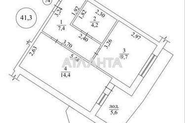 1-room apartment apartment by the address st. Nebesnoy Sotni pr Zhukova marsh pr Leninskoy iskry pr (area 41,3 m²) - Atlanta.ua - photo 9