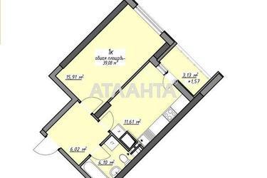 1-room apartment apartment by the address st. Glushko ak pr Dimitrova pr (area 39,1 m²) - Atlanta.ua - photo 24