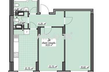 2-кімнатна квартира за адресою Глушко ак. Пр. (площа 57,2 м²) - Atlanta.ua - фото 20