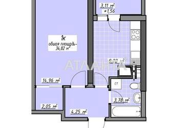 1-кімнатна квартира за адресою Глушко ак. Пр. (площа 34,8 м²) - Atlanta.ua - фото 26