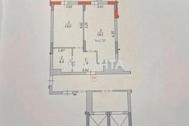 1-room apartment apartment by the address st. Pasechnaya ul (area 44,9 m²) - Atlanta.ua - photo 19