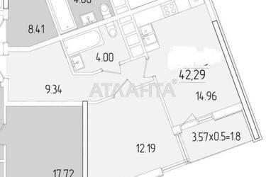 1-комнатная квартира по адресу ул. Краснова (площадь 42,3 м²) - Atlanta.ua - фото 10