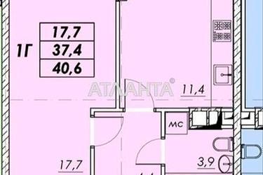 1-кімнатна квартира за адресою вул. Прохорівська (площа 41,8 м²) - Atlanta.ua - фото 23