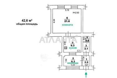 1-room apartment apartment by the address st. Novoshchepnoy ryad Estonskaya (area 42,5 m²) - Atlanta.ua - photo 7